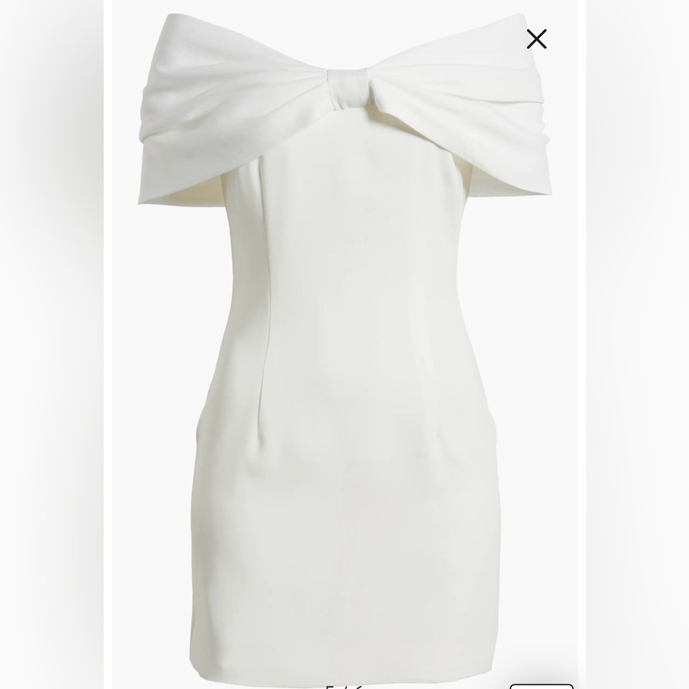 NWT- Sonya Moda Belluno Off the Shoulder Minidress, White, Large - Picture 5 of 12